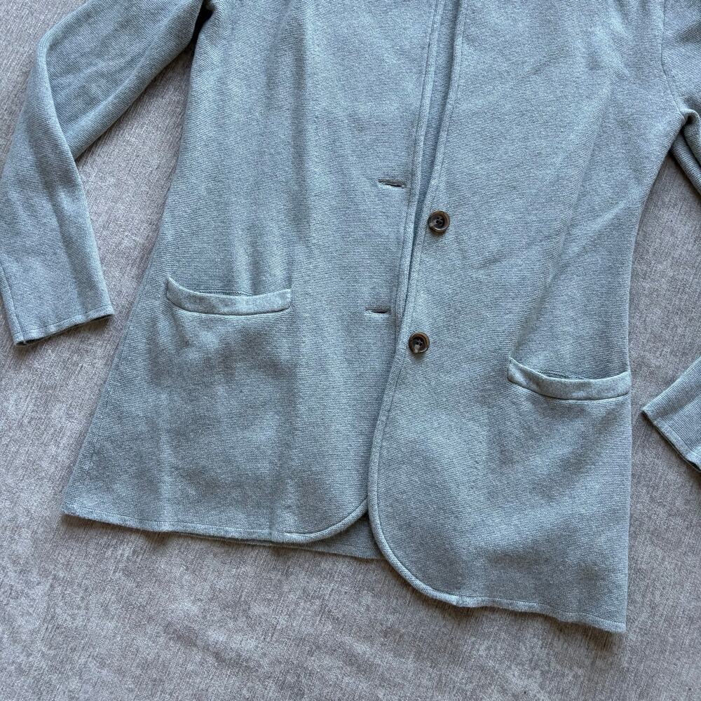 J.Crew Cotton Grey Blazer Sweater - Picture 3 of 4